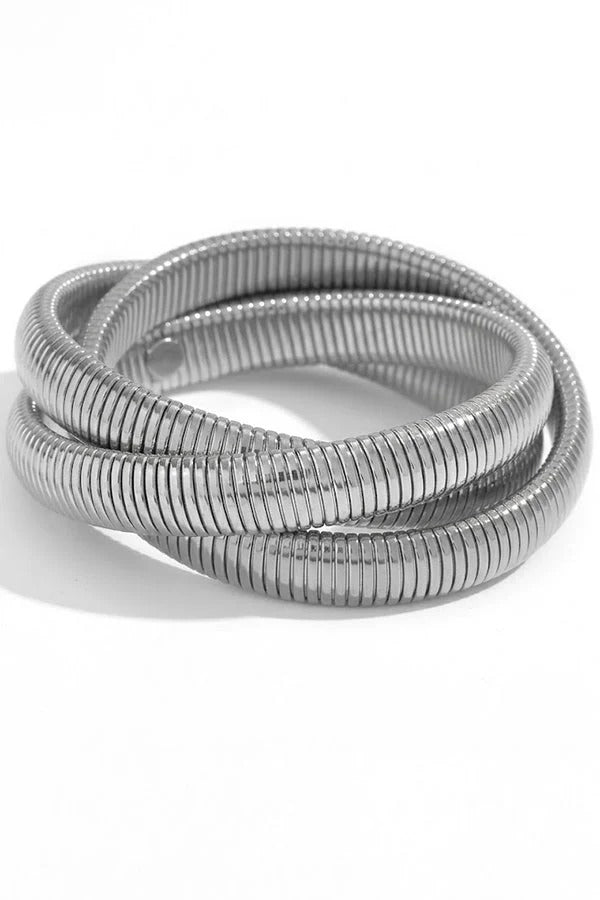 Flexible Wide Snake Chain Bracelet
