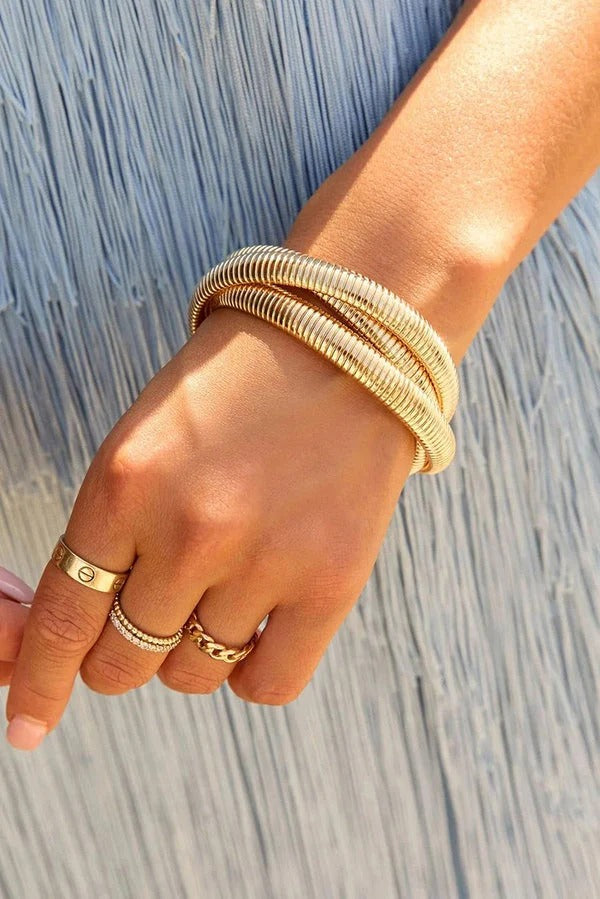 Flexible Wide Snake Chain Bracelet