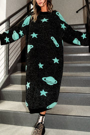 Need Some Space Oversized Knit Dress