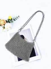 Hand-Woven Fish Scale Shoulder Bag