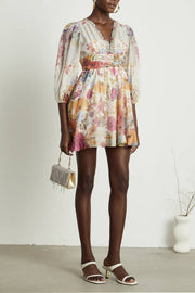 Axelle floral-print mini dress