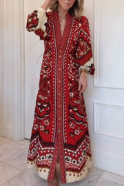 Ainika Pineapple Ikat Maxi Dress