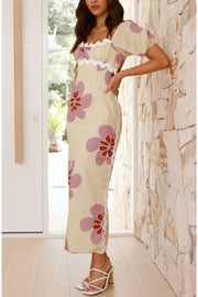 Autumn Maxi Dress - Butter/Pink Floral