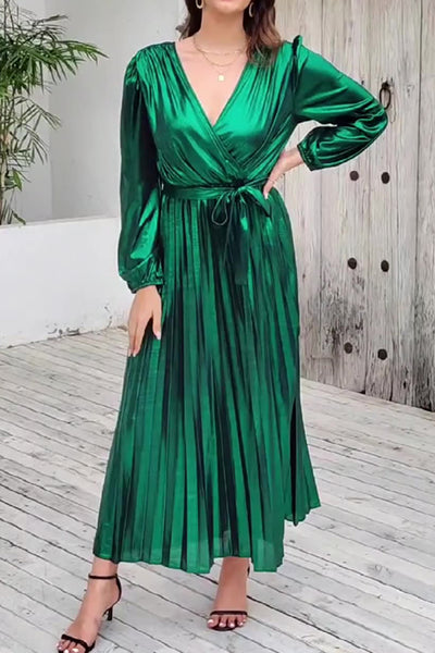 Elegant and sexy slim long sleeve evening dress