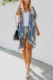 SEASIDE RETREAT BOHO PRINT KIMONO - 4 COLORS