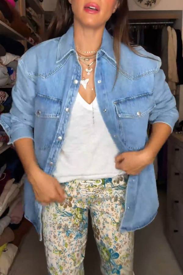 Oversized Denim Shirt