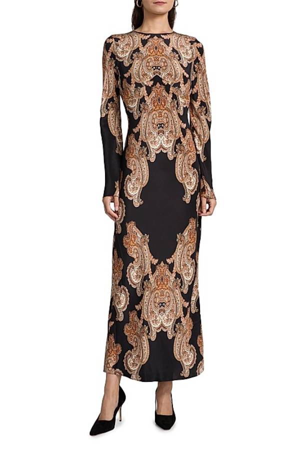 Lupita Printed Silk-Blend Maxi Dress