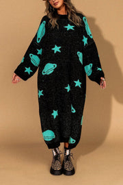 Need Some Space Oversized Knit Dress