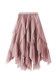 ruffled gauze skirt