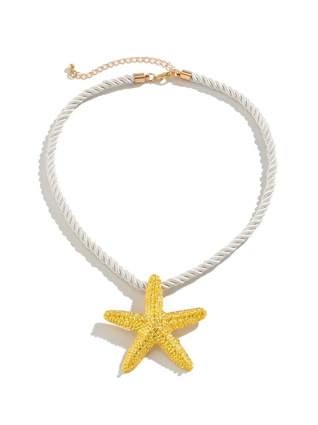 Santorini Starfish Necklace ~ Gold