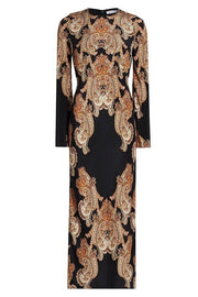 Lupita Printed Silk-Blend Maxi Dress