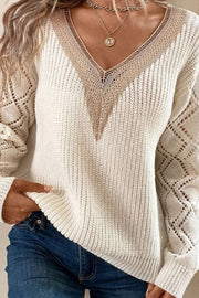 Loose casual pullover women's knitted sweater