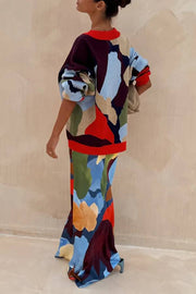 Abstract Geometric Pattern Skirt