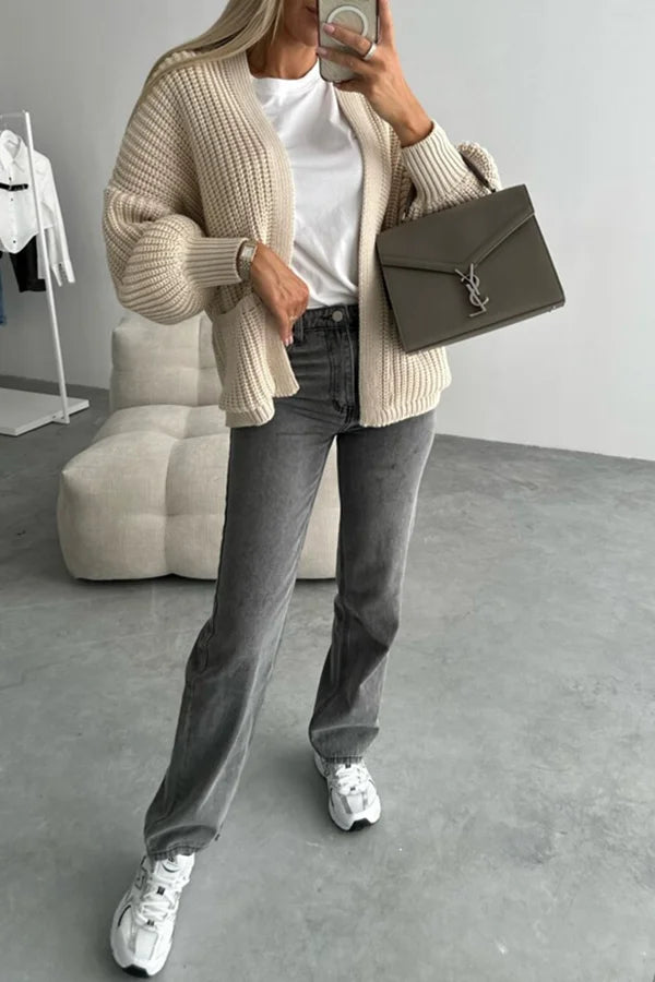 Coad Knitted Pocket Long Sleeved Cardigan