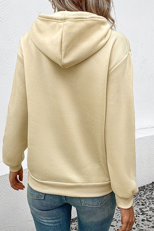 casual hooded pullover sweater