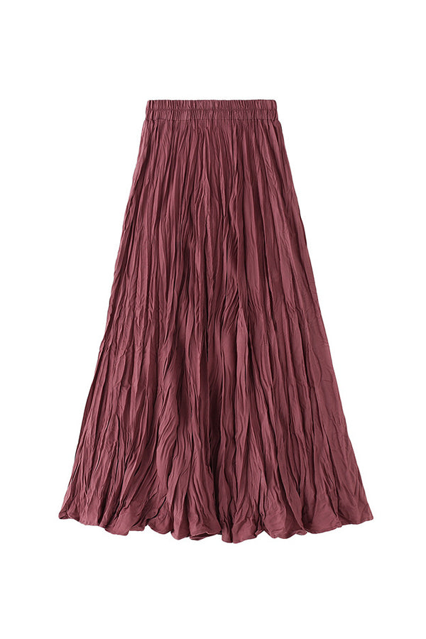 A-line mid-length winter skirt with sweater