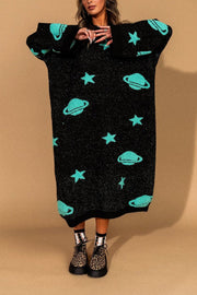 Need Some Space Oversized Knit Dress