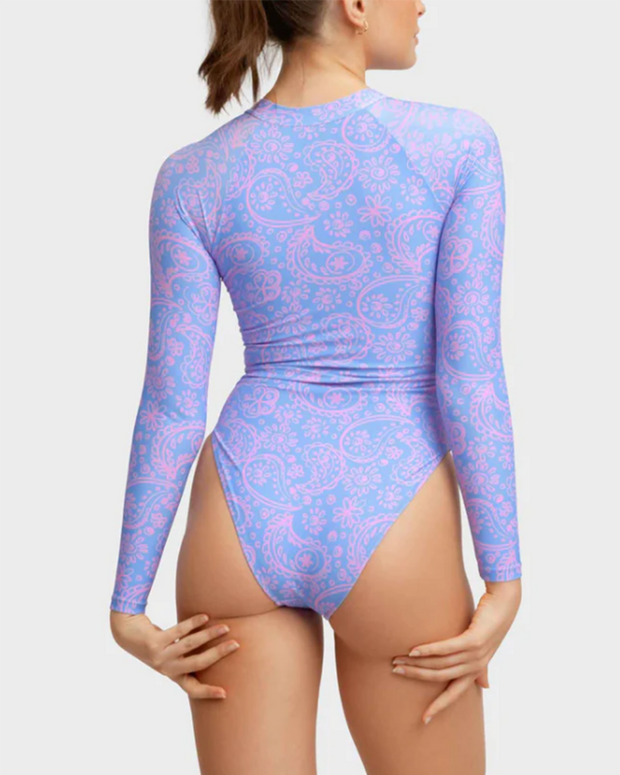 women's printed one piece swimsuit