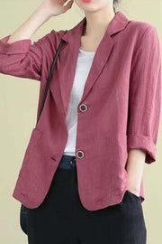 Versatile Long Sleeved Casual Loose Suit Jacket