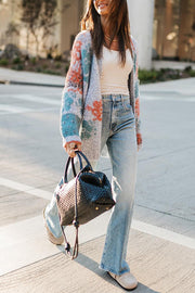 Women's blue cardigan