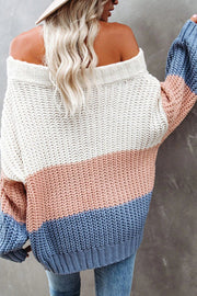 WARM YOU UP STRIPED KNIT SWEATER