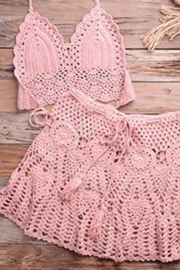 Crochet Two Pieces Swimsuit