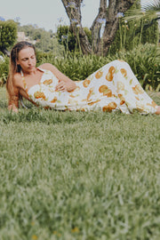 Halter neck printed maxi dress