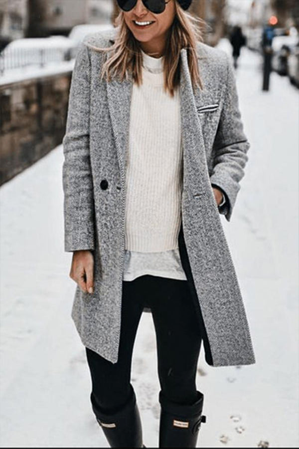 OUTLOOK BUTTON DOWN TEXTURED COAT