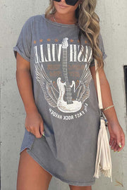 Nashville Mineral Washed Graphic Tee Dress