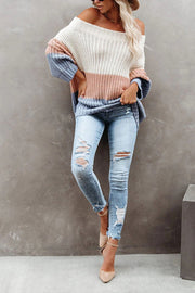 WARM YOU UP STRIPED KNIT SWEATER