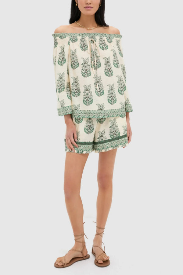 Jade Terrace Print Shorts