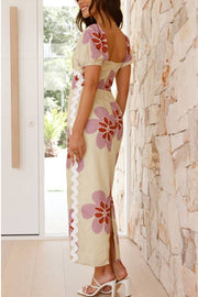 Autumn Maxi Dress - Butter/Pink Floral