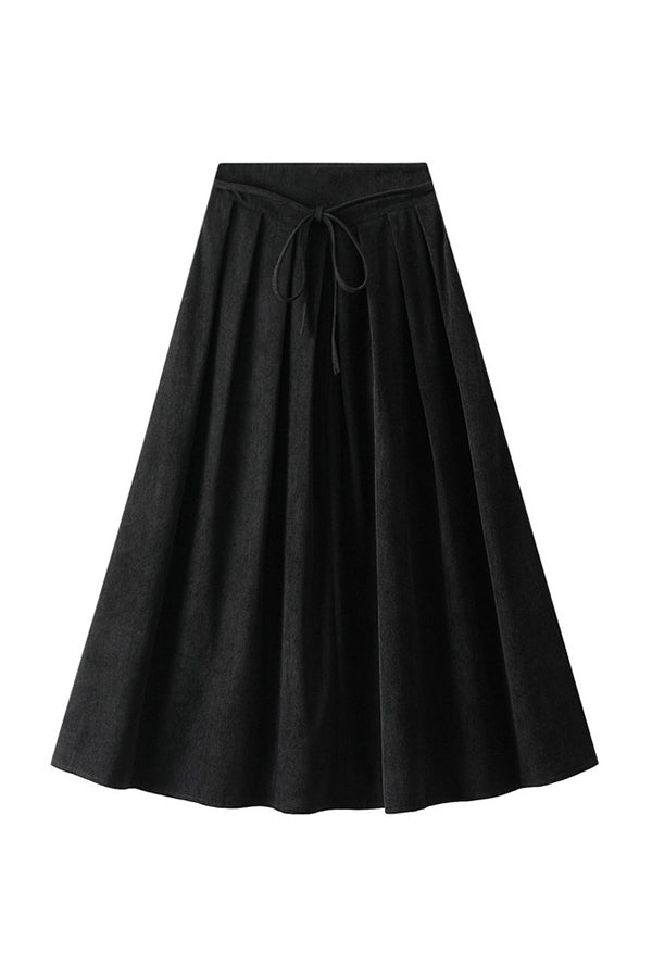 high waist pleated skirt