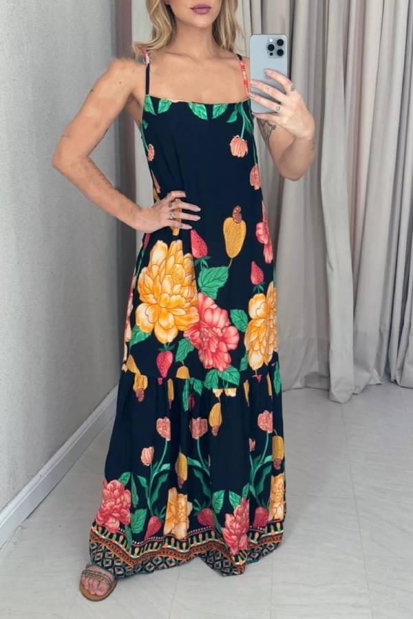 Sexy suspender long skirt for women
