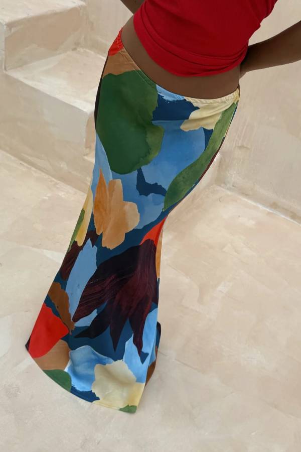 Abstract Geometric Pattern Skirt