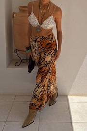 Animal Sheer Maxi Skirt