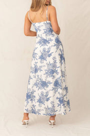Marena Dress-Blue Print