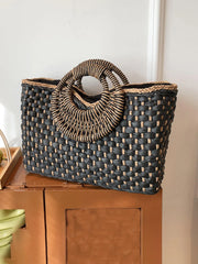 Fashionable Holiday Beach Handmade Straw Bag