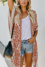 SEASIDE RETREAT BOHO PRINT KIMONO - 4 COLORS