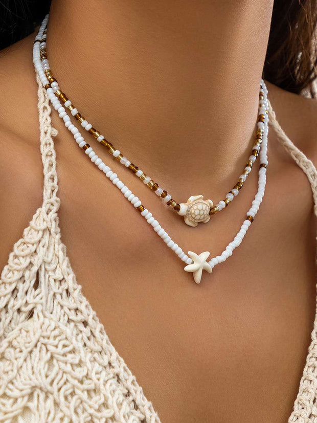 Beach Starfish Shell Necklace