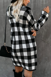 ALL AT ONCE GINGHAM SWEATER DRESS - 2 COLORS