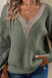 Loose casual pullover women's knitted sweater