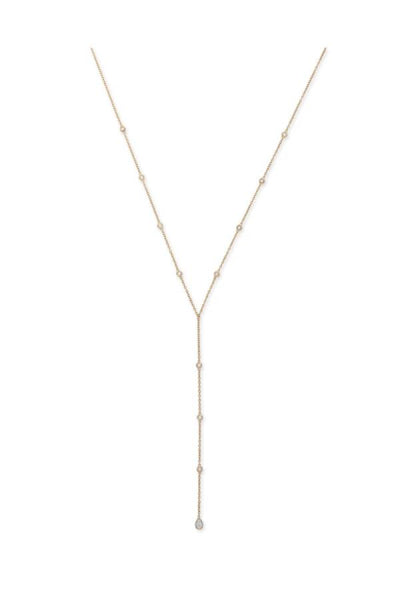 Y-shaped diamond necklace