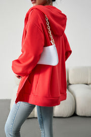 Loose Casual Sweater Cardigan Hooded Jacket