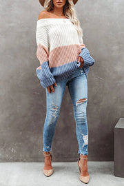 WARM YOU UP STRIPED KNIT SWEATER