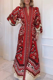 Ainika Pineapple Ikat Maxi Dress