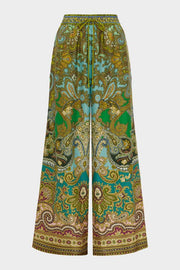 Clemenza Wide-Leg Silk Pants