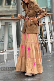 Long Embroidered Skirt: Elegance and Freshness