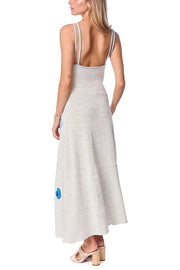 Beach Shell Printed Sling Vacation Style Loose Maxi Dress