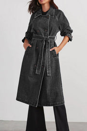 CHANDRY DENIM TRENCH COAT